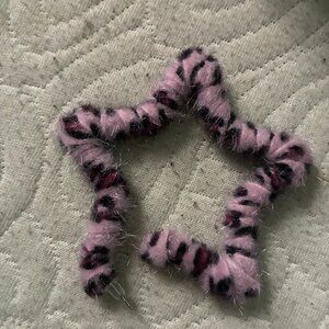Faux Fur Pink Earrings
